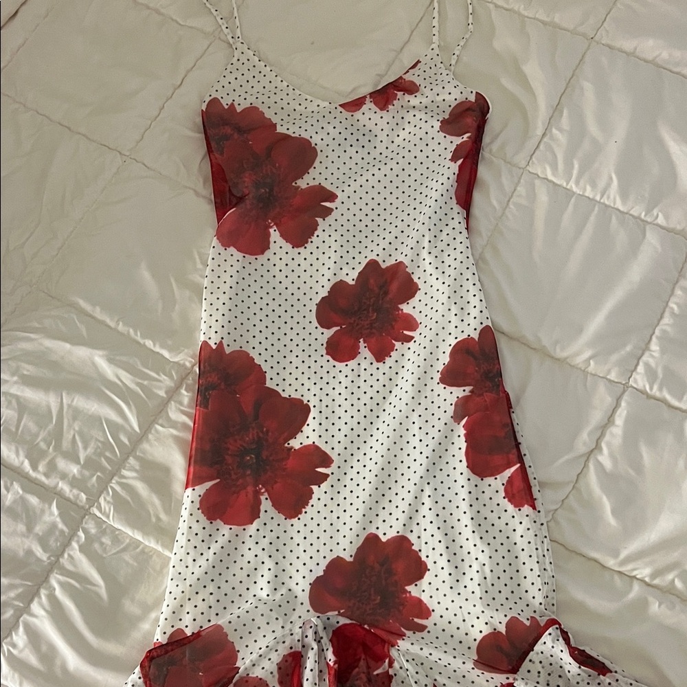 White Fox maxi floral dress